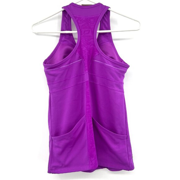 Athleta & Lucy Lot of 2 Shelf Bra Athletic Tank Tops Purple Red Size Small - Picture 5 of 10